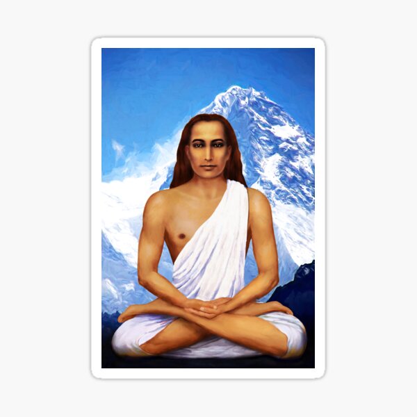 Item preview, Mahavatar Babaji In Lotus Posture In Himalayas designed and sold by heartsforlove.