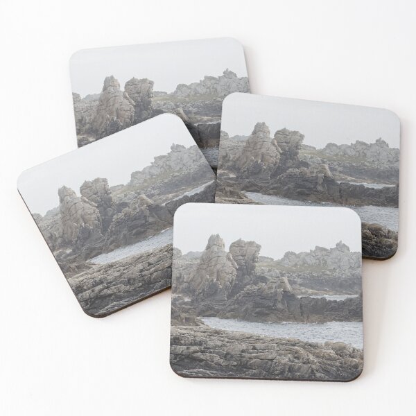 Item preview, Rock in the fog, at the Pointe de Pern on Ouessant Island in Brittany designed and sold by Zosimus.