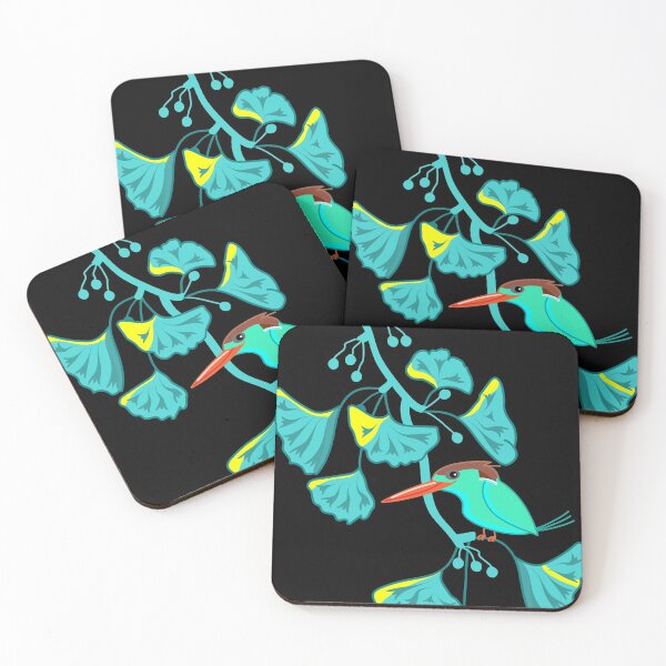 Item preview, Kingfisher and Ginkgo designed and sold by spontania.