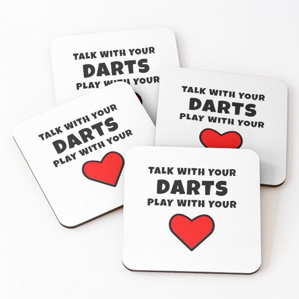 Item preview, Talk with your darts, play with your heart designed and sold by TheGreenGoat.
