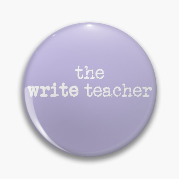 Item preview, the write teacher in white on lavender designed and sold by TeaRoseWriter.
