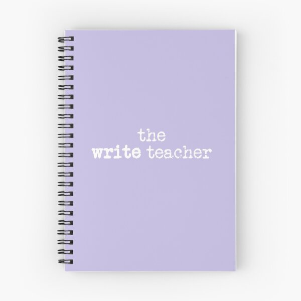 Item preview, the write teacher in white on lavender designed and sold by TeaRoseWriter.