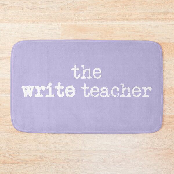 Item preview, the write teacher in white on lavender designed and sold by TeaRoseWriter.