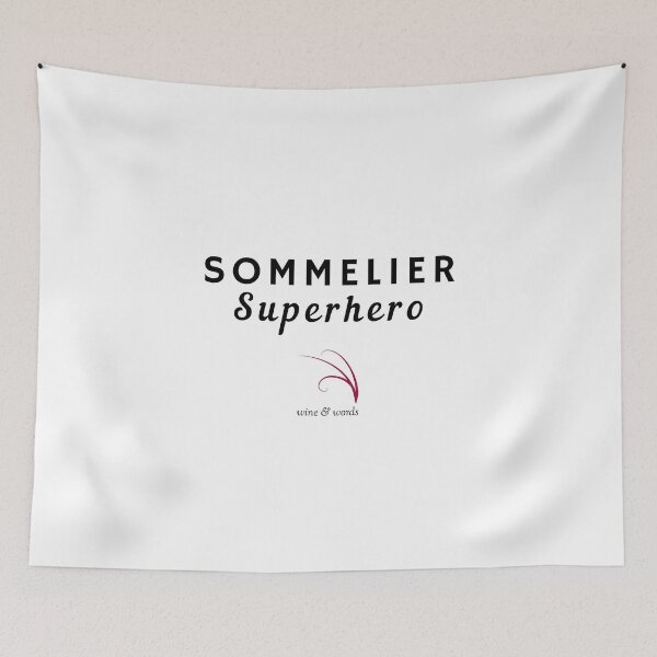Item preview, Wine quote sommelier superhero designed and sold by wineandwords.
