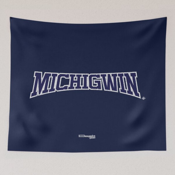 Item preview, MichigWIN "State Series" Tigers Navy Graphic designed and sold by damgoodgame.