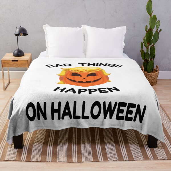 Item preview, Bad Things Happen on Halloween:  Funny Trumpkin gift for your friends and family  designed and sold by thegiftedadult.