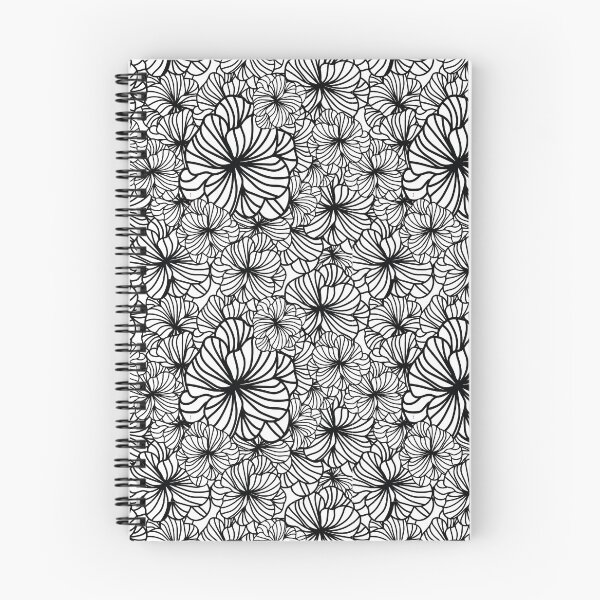 Item preview, Floral pattern - minimal- black and white  designed and sold by Hulya Yucel Designs.