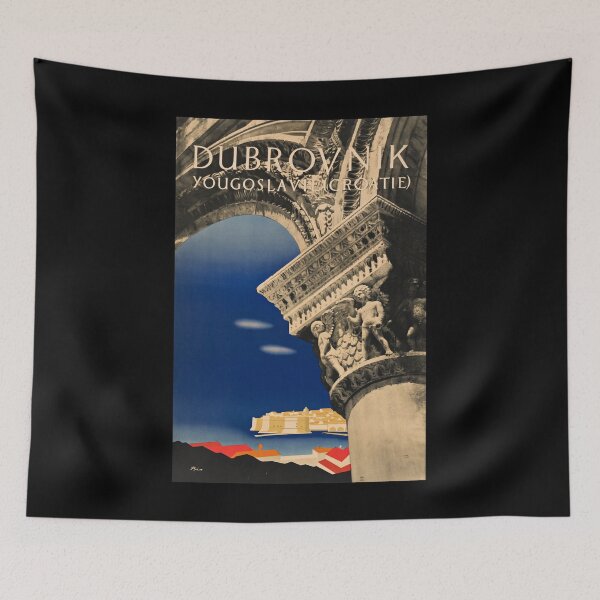 Item preview, Dubrovnik retro poster designed and sold by CorasPosters.