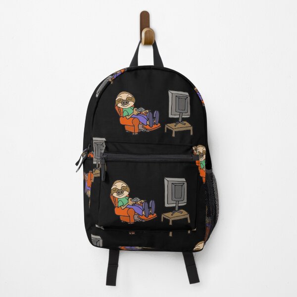 Item preview, Funny Sloth watching TV Cartoon designed and sold by Nature's Fancy.