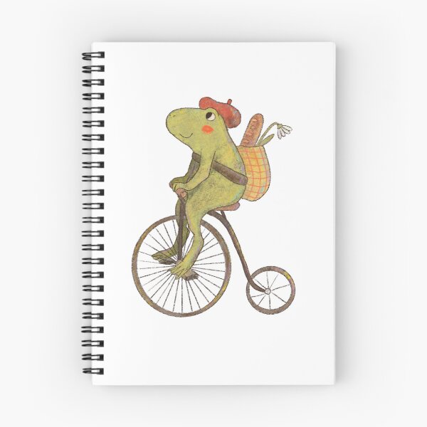 Item preview, Cute frog on penny farthing cycling - Animals & Vehicles designed and sold by romicajones.