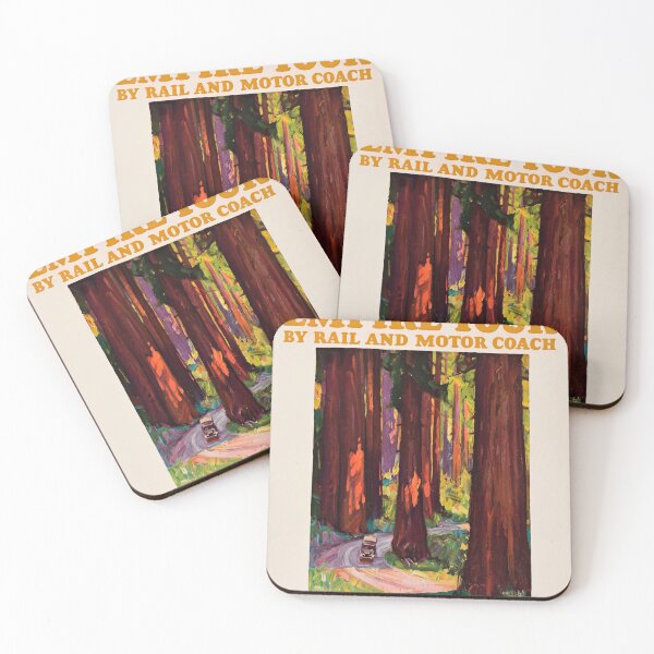 Item preview, Redwood Empire retro poster designed and sold by CorasPosters.