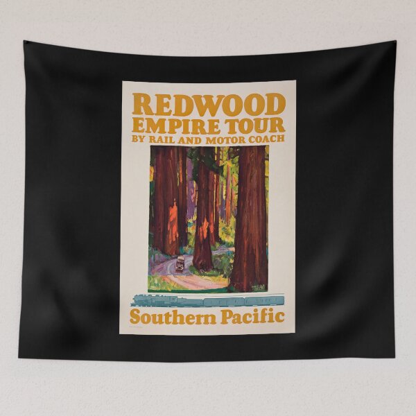 Item preview, Redwood Empire retro poster designed and sold by CorasPosters.