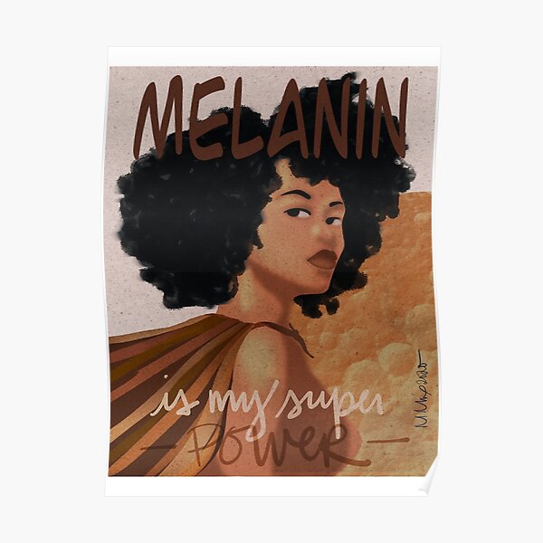Melanin Super Power AfroLatina Poster