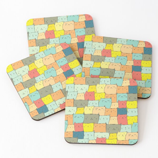 Item preview, colorful cute cats pack designed and sold by Peaceful Life Co.