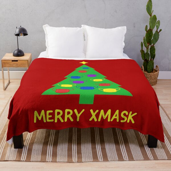 Artikelvorschau, Merry Xmask - Weihnachtsbaum mit Masken geschmückt entworfen und verkauft von StudioTina.