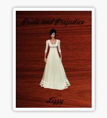 Lizzy Bennet from Pride and Prejudice Sticker