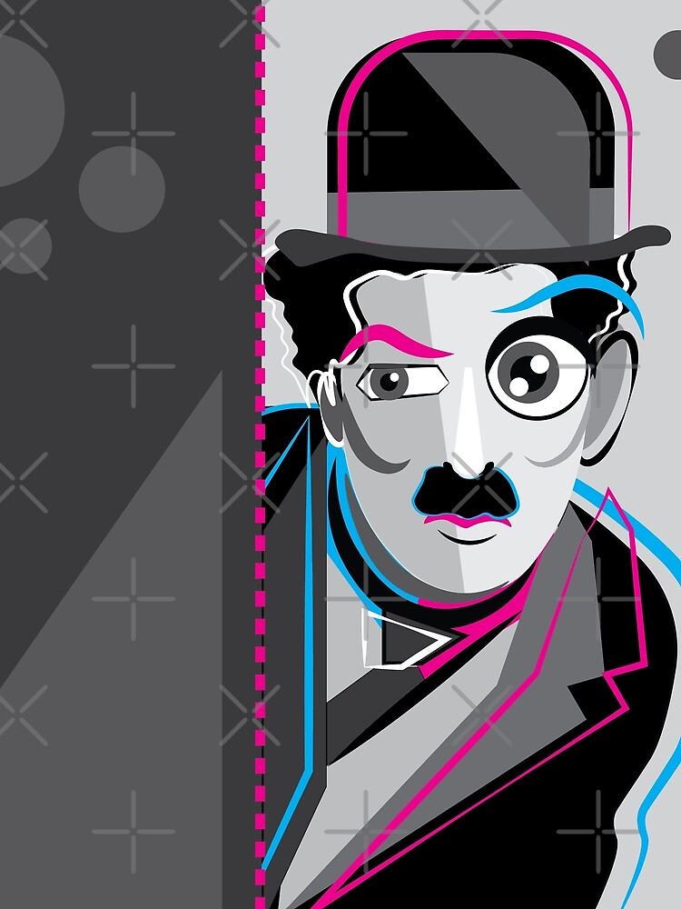 Thumbnail 3 of 3, Scarf, peekaboo Chaplin designed and sold by Raul-Raziel.