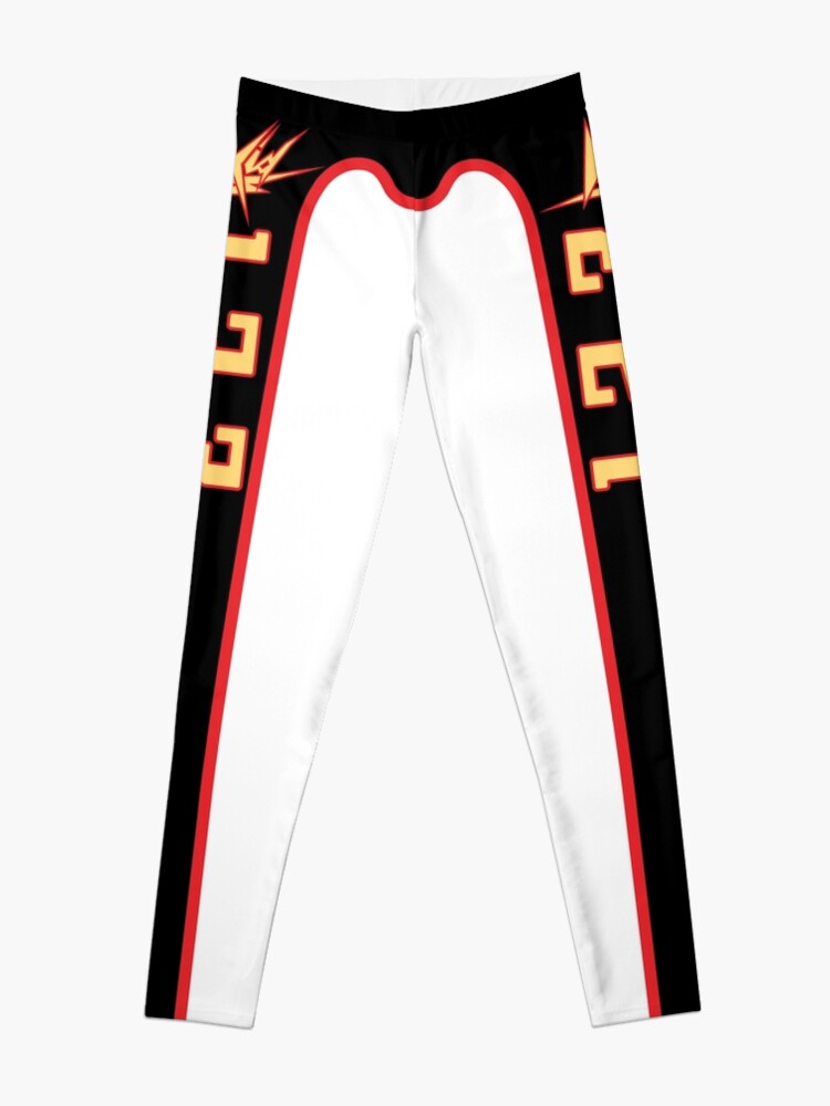 nike black and red leggings