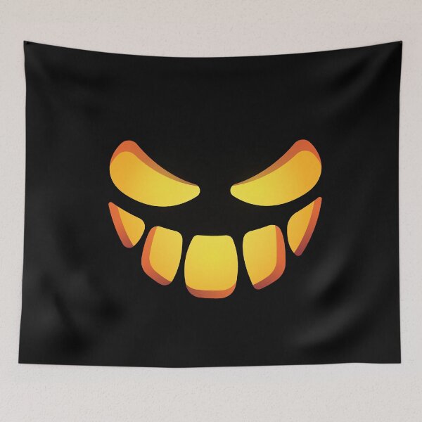 Item preview, Pumpkin Face Halloween Jack-o-lantern Scary Face designed and sold by Halloweenishere.