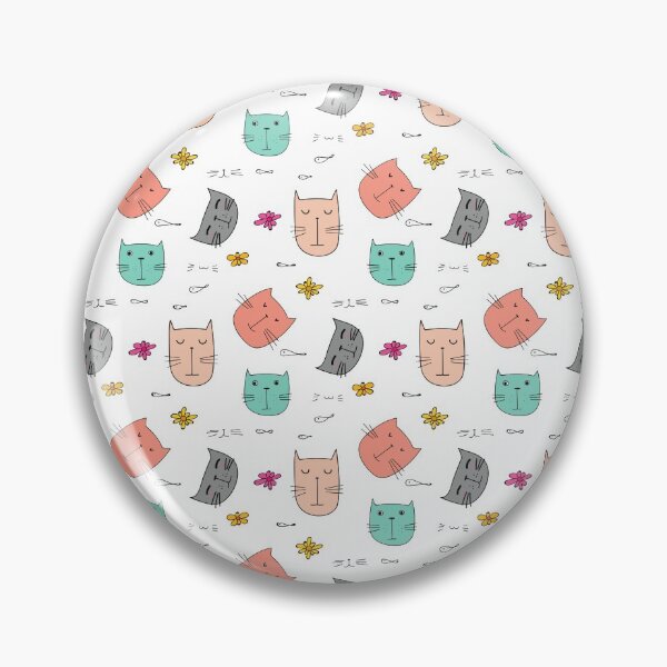 Item preview, colorful cat pattern  designed and sold by Peaceful Life Co.