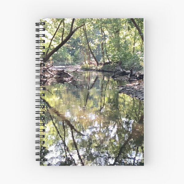 Item preview, Beutiful Creek With Mirroring Reflections in the Water - Indian Creek in Overland Park designed and sold by Zen  Goat.