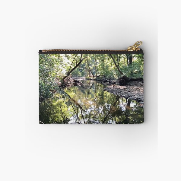 Item preview, Beutiful Creek With Mirroring Reflections in the Water - Indian Creek in Overland Park designed and sold by Zen  Goat.