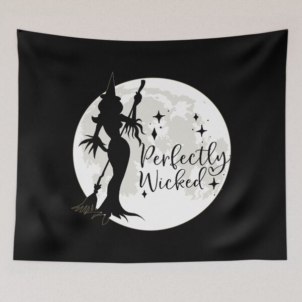 Item preview, Perfectly Wicked Witch Moon Broom Halloween designed and sold by Halloweenishere.