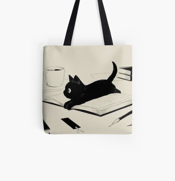 Little Cat All Over Print Tote Bag