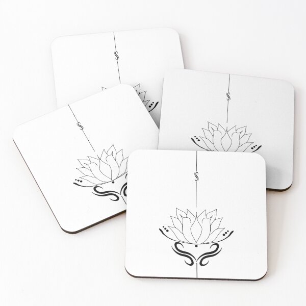 Item preview, Lotus unalome -black designed and sold by jpresar.