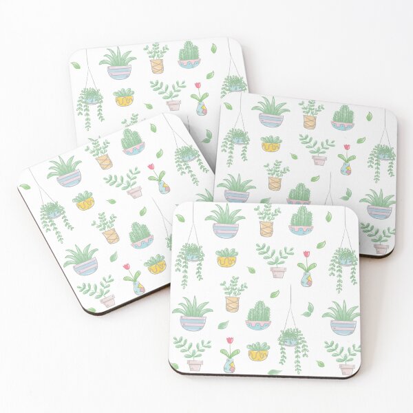 Item preview, Cute plants pattern - plants lover - crazy plant lady designed and sold by ikoneShop.
