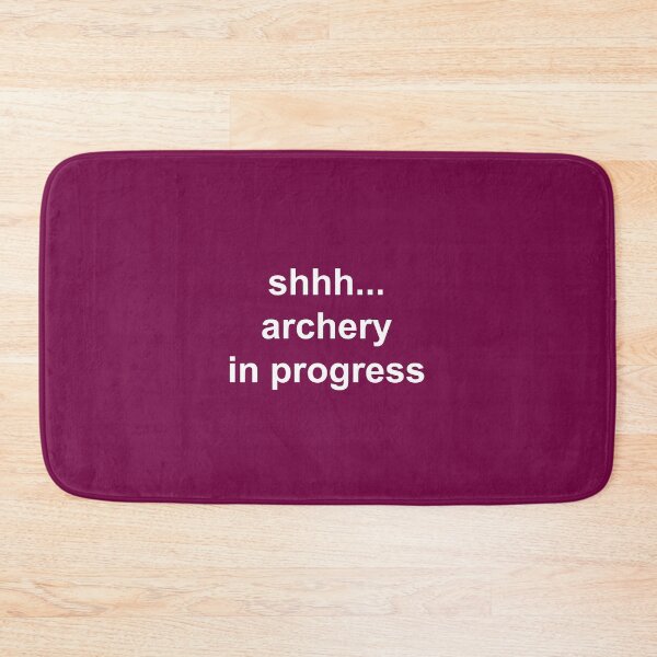 Item preview, Archery Hobbies- Shhh In Progress Archery- Archers Funny Quotes Gift Ideas designed and sold by Sugar-Magnolia.