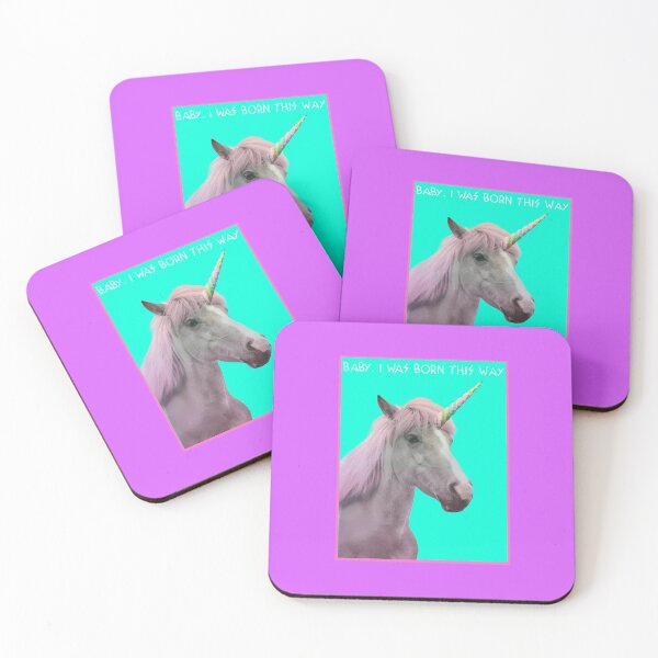 Item preview, Unicorn, "Baby I was Born this Way" designed and sold by tepalistings.