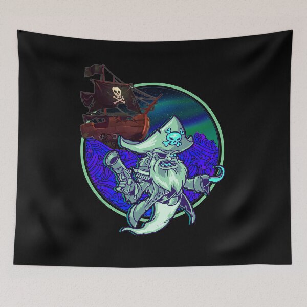 Item preview, Pirate Ghost Haunted Ship Ocean Life designed and sold by Halloweenishere.