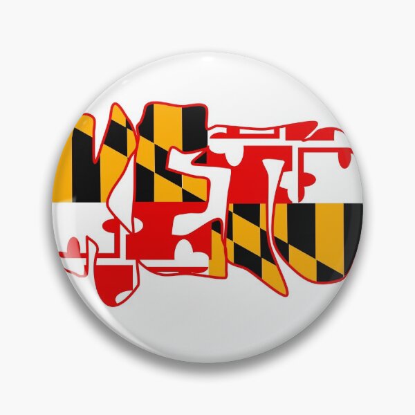 Item preview, Keto Maryland Flag Red Outline designed and sold by Graykat.