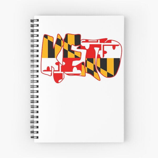 Item preview, Keto Maryland Flag Red Outline designed and sold by Graykat.
