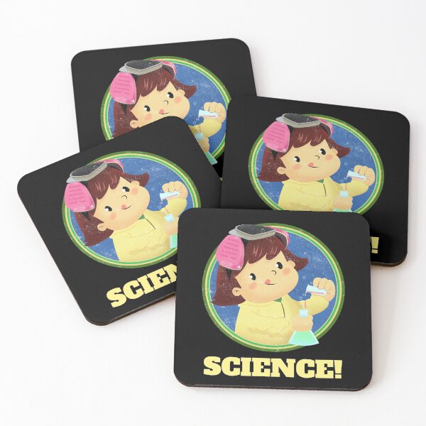 Item preview, Science! - Cute Steminist STEM Girl with Chemistry Test Tubes designed and sold by PUFFYP.