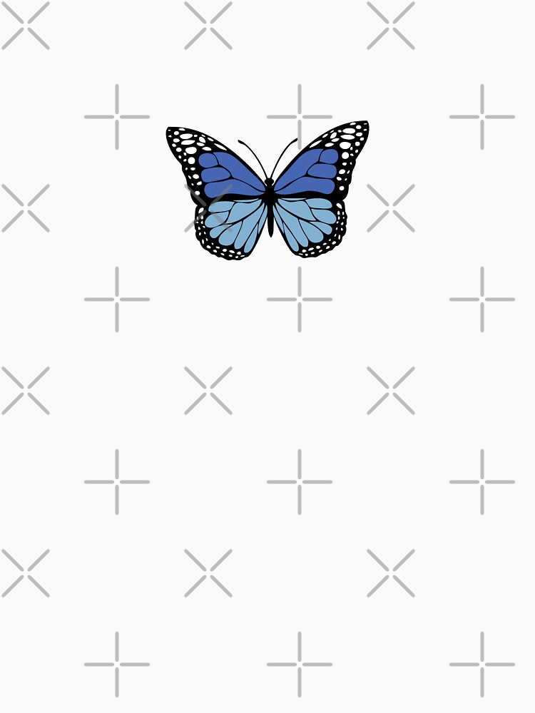 "Aesthetic Blue Monarch Butterfly" Tshirt for Sale by STAR10008