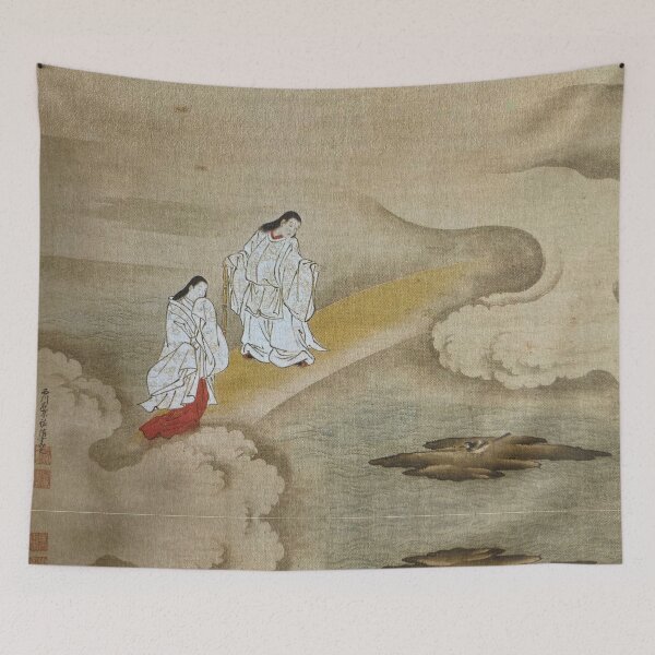 Item preview, Hanging Scroll by Nishikawa Sukenobu, 18th Century Japan designed and sold by owlandmushrooms.