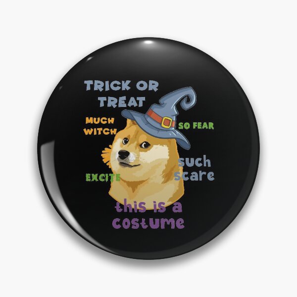 Item preview, Halloween Dog meme - Doge meme sayings designed and sold by tinypurpleland.