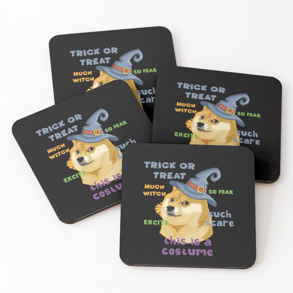 Item preview, Halloween Dog meme - Doge meme sayings designed and sold by tinypurpleland.