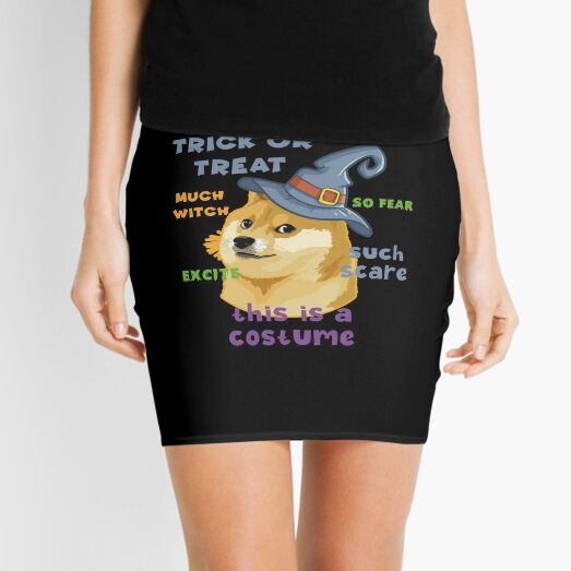 Doge Meme Mini Skirts Redbubble - pocket doge roblox