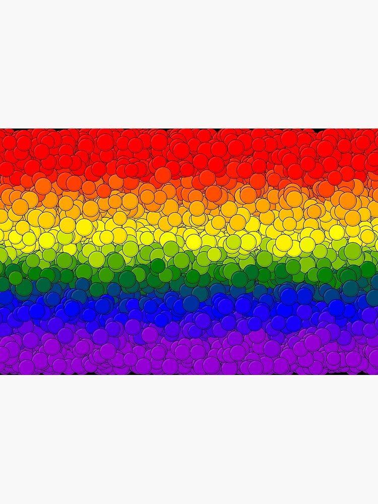 Thumbnail 4 of 4, Zipper Pouch, LGBTQ Pride Flag Bubbles designed and sold by MathenaArt.
