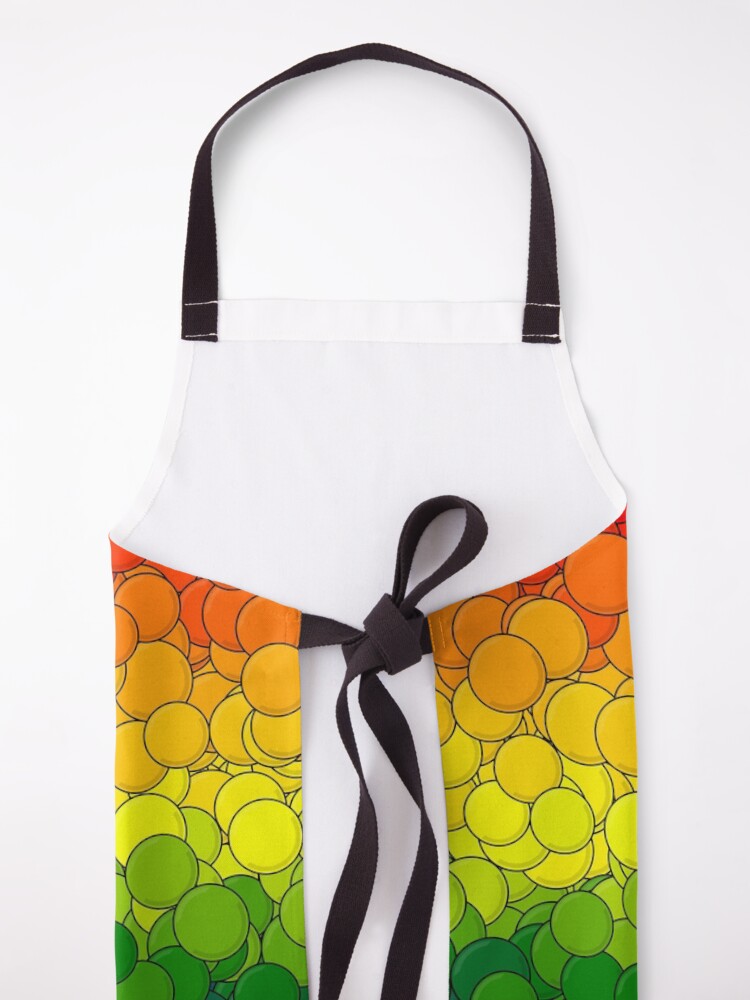 Thumbnail 5 of 6, Apron, LGBTQ Pride Flag Bubbles designed and sold by MathenaArt.