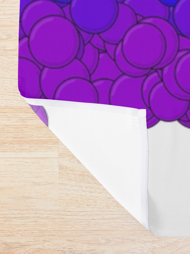 Thumbnail 2 of 5, Shower Curtain, LGBTQ Pride Flag Bubbles designed and sold by MathenaArt.