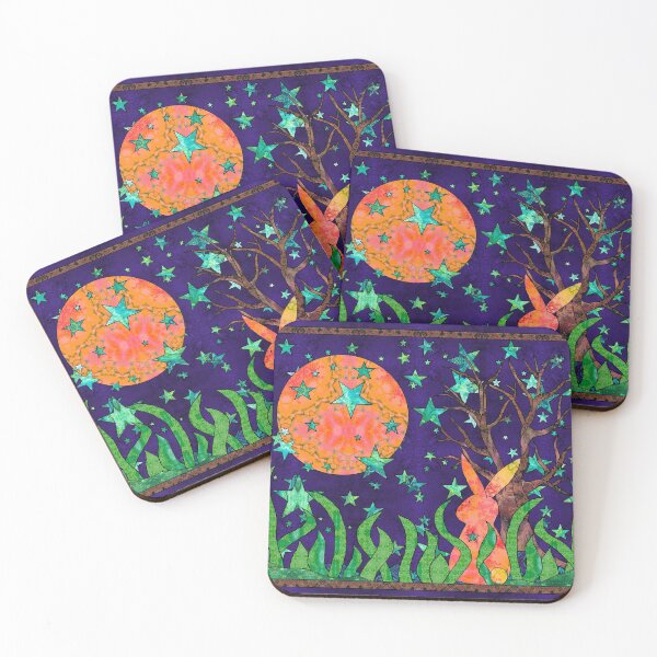 Item preview, Thoughtful Bunny Enjoys The Full Moon designed and sold by MagickMama.