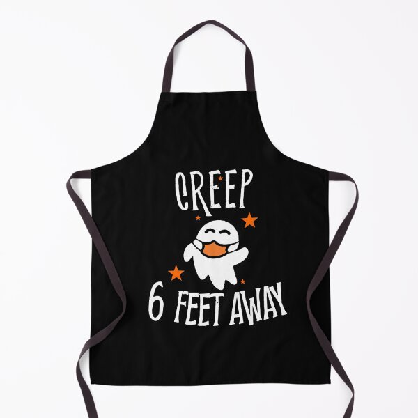 Item preview,  Creep 6 feet away ghost face mask halloween 2020 designed and sold by RainbowPandas.