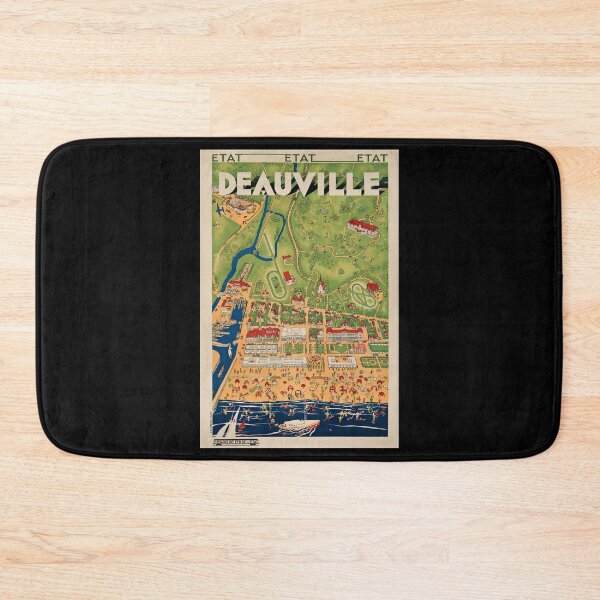 Item preview, Deauville retro poster designed and sold by CorasPosters.