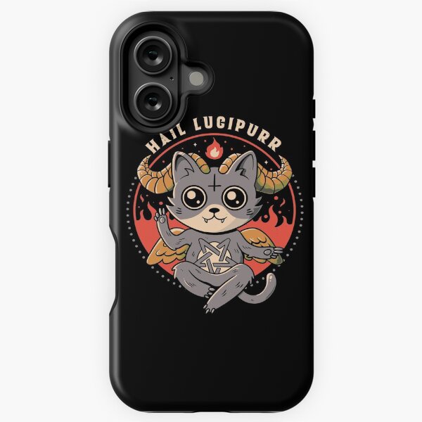 Aperçu de l'œuvre Je vous salue Lucipurr - Joli cadeau de chat Baphomet créée et vendue par EduEly.