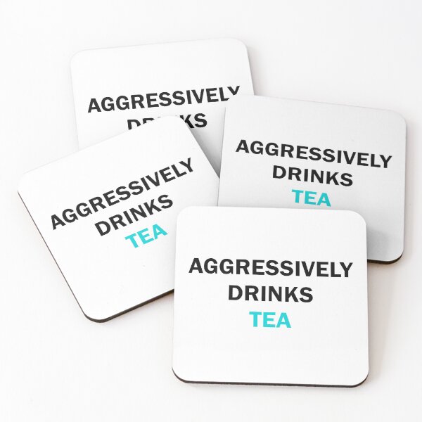 Item preview, Aggressively drinks tea  designed and sold by Moraable.