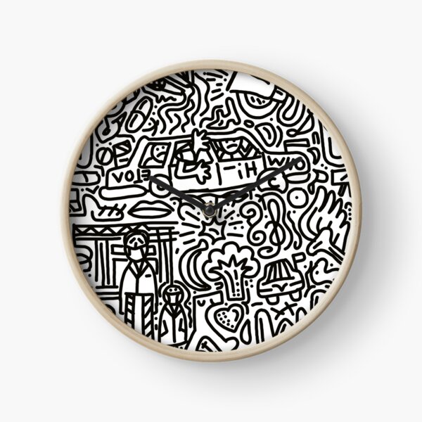 Famous impatient patient mask Clock